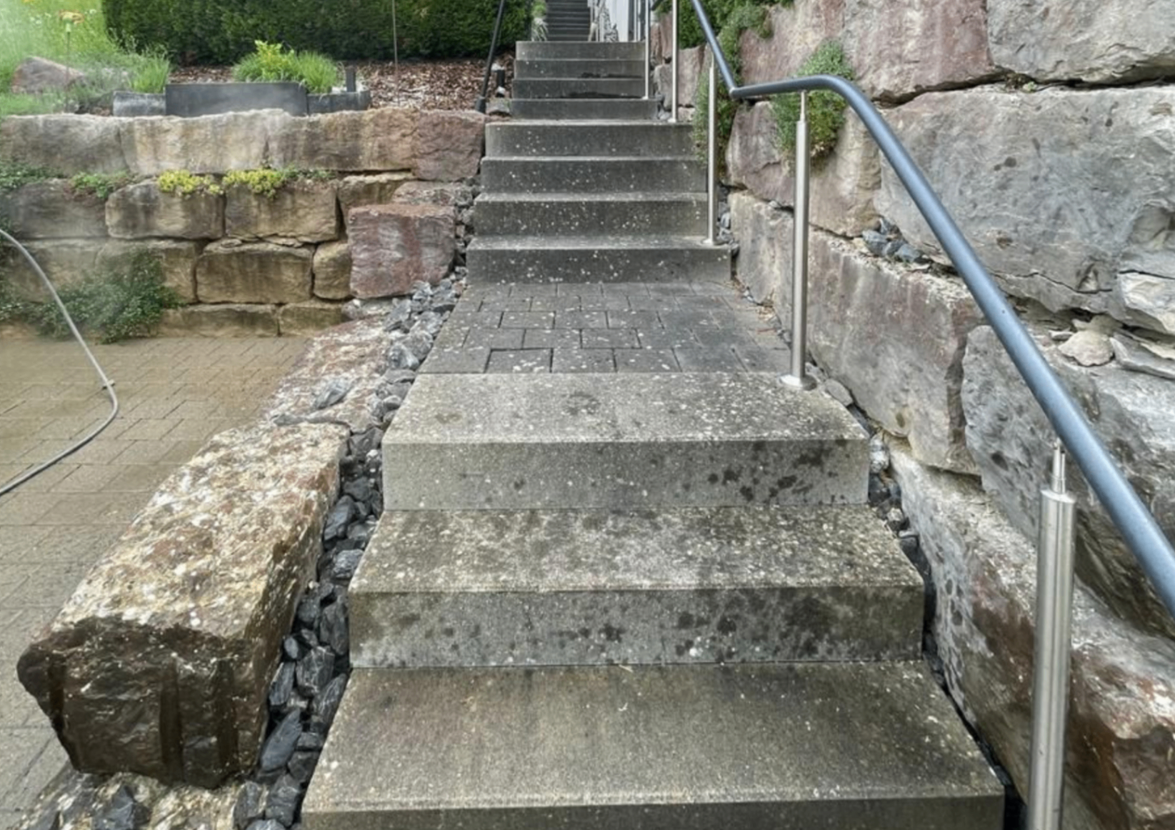 Treppe, Nachher
